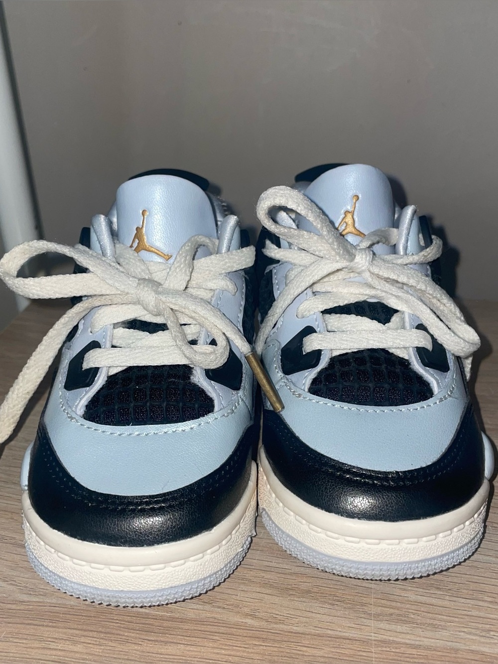 Jordan Toddler's 4 Retro Pure Platinum/Metallic Gold